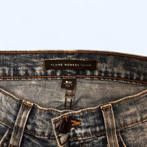 Flying-monkey Women's Blue Jeans size 26 Y2K - Picture 4 of 6